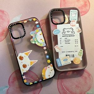Casetify case bundle of 2 - iPhone 12 mini (bonus glass screen protector)